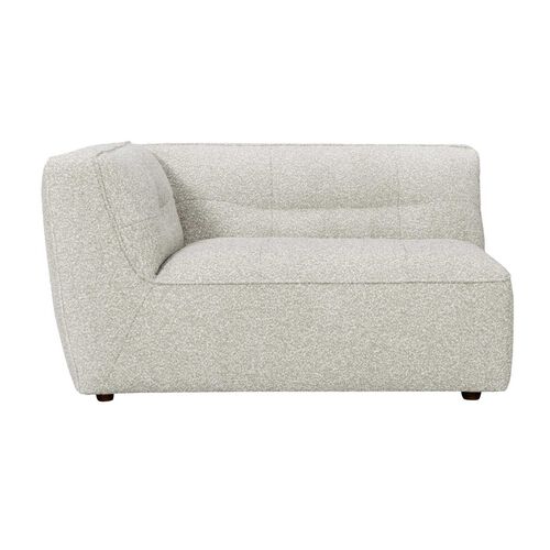 NED Collections Grace Sofa 1 Seater Left Arm - Oat Cloud